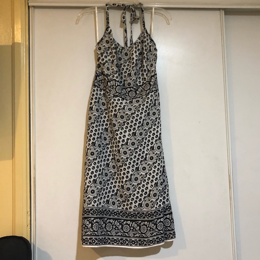 😍 LOFT Flower print halter dress size 8